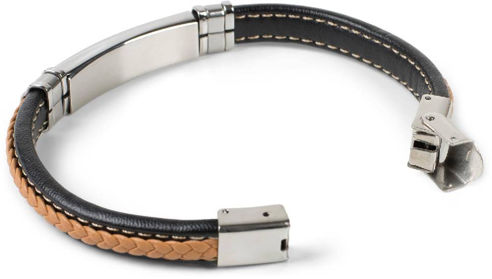 Stylebreaker Armband mit Flecht und Metallelementen Kostenlose Rückgabe