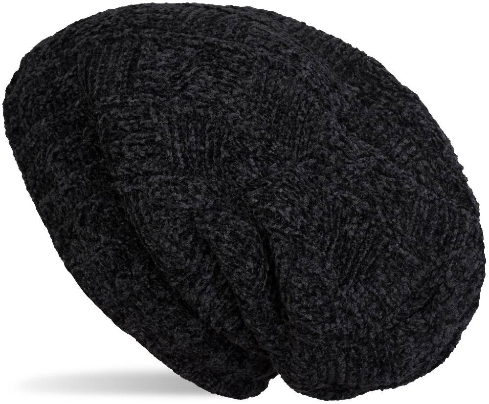 Stylebreaker Chenille Beanie Mütze mit Flecht Muster Vierteljährliche Förderung