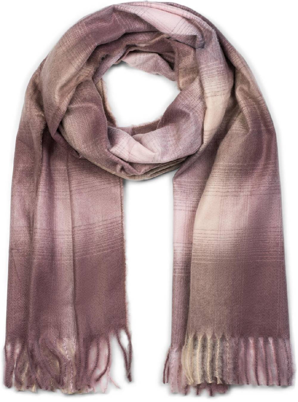 Stylebreaker Schal mit Karo Muster und Fransen Bis zu 55% Rabatt
