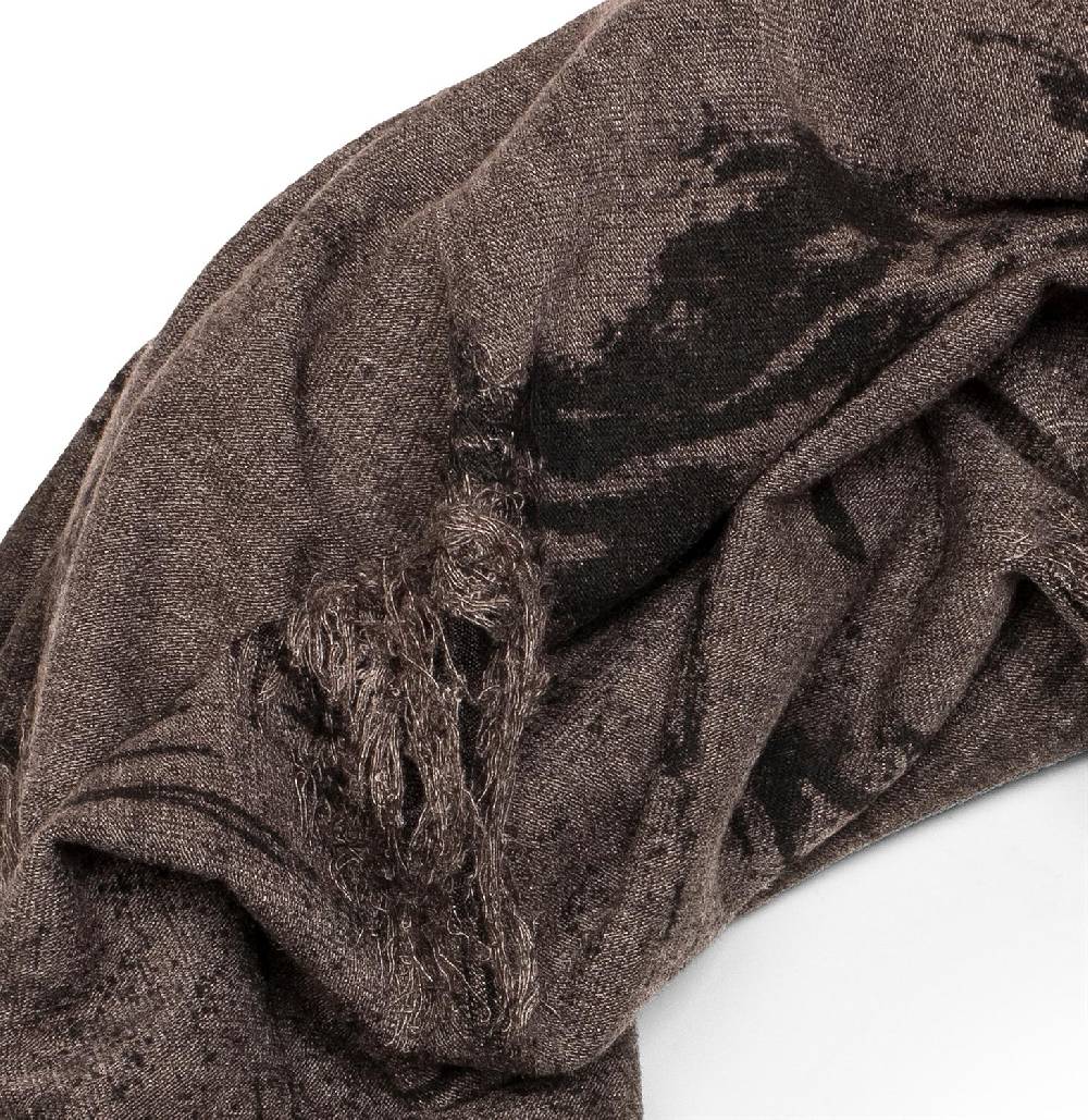 Stylebreaker Gemusterter Loop Schal im Destroyed used Look 50% Rabatt für begrenzte Zeit