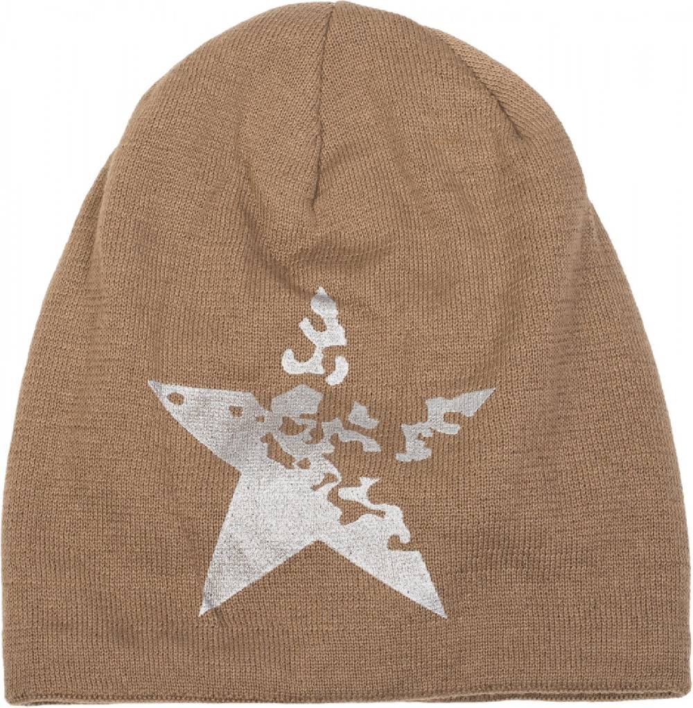 Stylebreaker Feinstrick Beanie mit Vintage Stern Preisnachlass