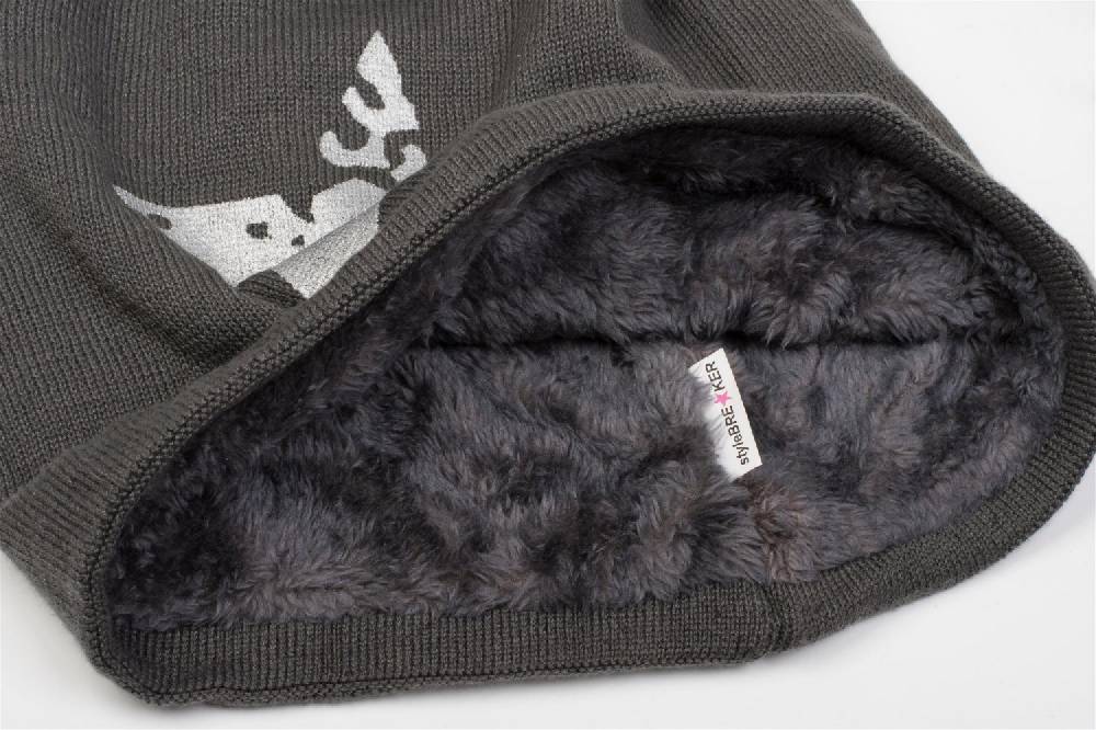 Stylebreaker Feinstrick Beanie mit Vintage Stern Preisnachlass