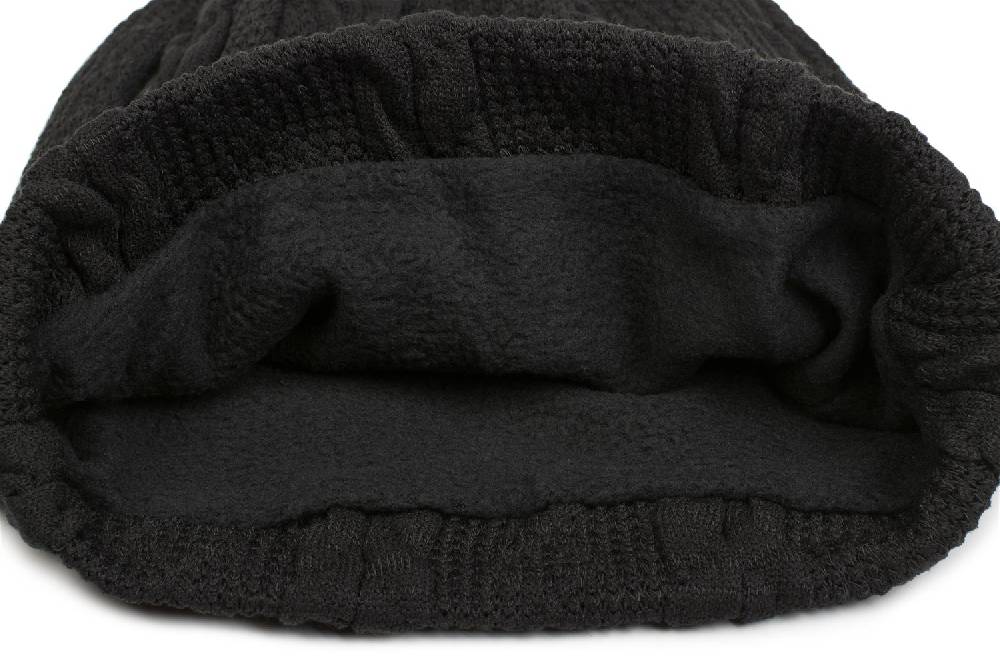 Stylebreaker Feinstrick Beanie mit Zopfmuster und Fleece Black Friday