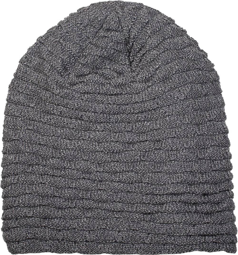 Stylebreaker Feinstrick Beanie mit Wellen Muster Neueste Mode