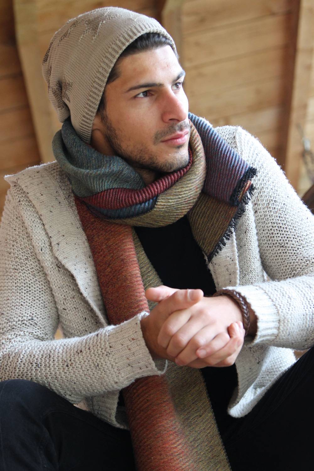 Stylebreaker Feinstrick Beanie mit Sterne Muster Online Outlet