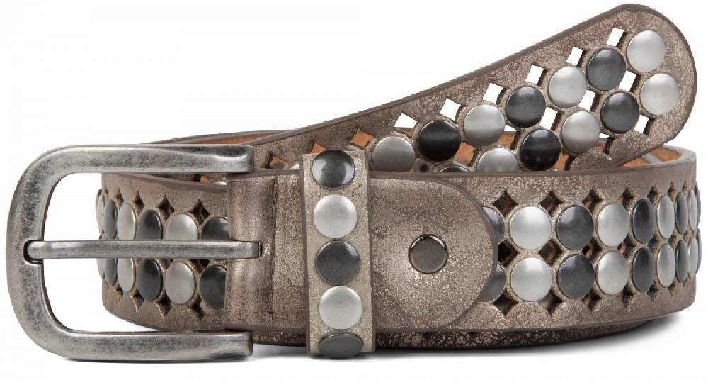 Stylebreaker Nietengürtel mit all over Perforation Clearance-Verkauf