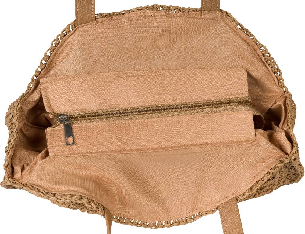Stylebreaker Runde Schultertasche Papierstroh Blitzverkäufe