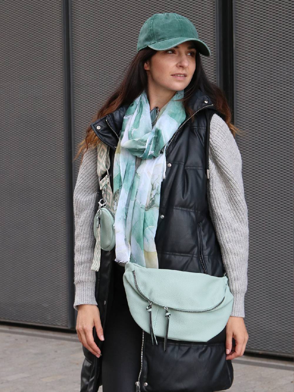 Stylebreaker Schal mit Marmor Muster Kostenloser Versand