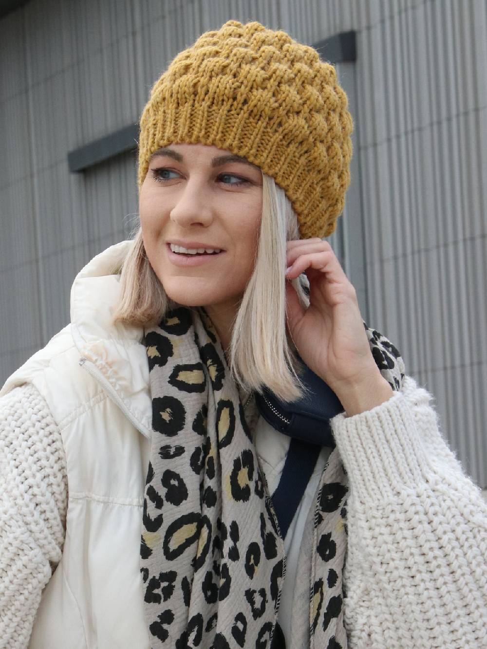Stylebreaker Strickmütze mit Bubblemuster Blitzangebot