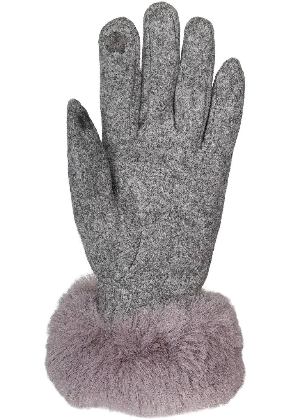 Stylebreaker Touchscreen Handschuhe mit Kunstfell Tiefpreis