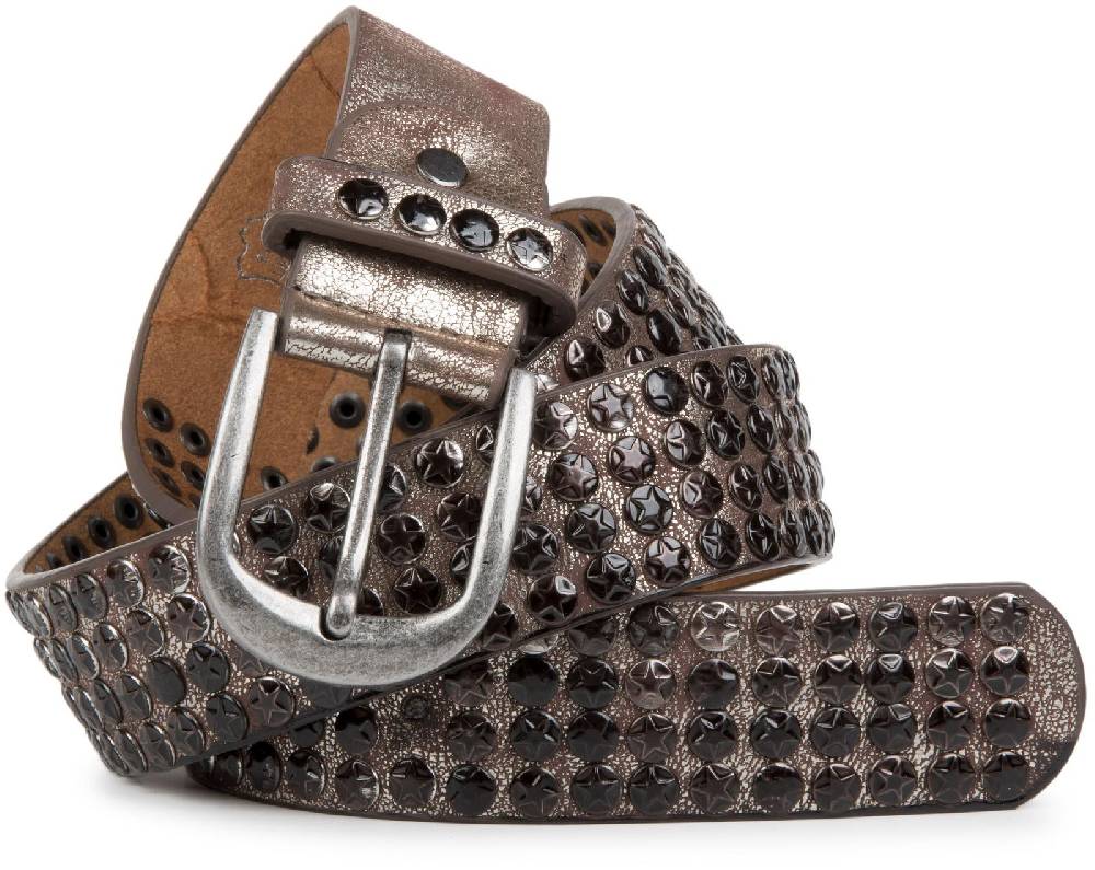 Stylebreaker Gürtel mit dunklen Stern Nieten Bis zu 50% Rabatt