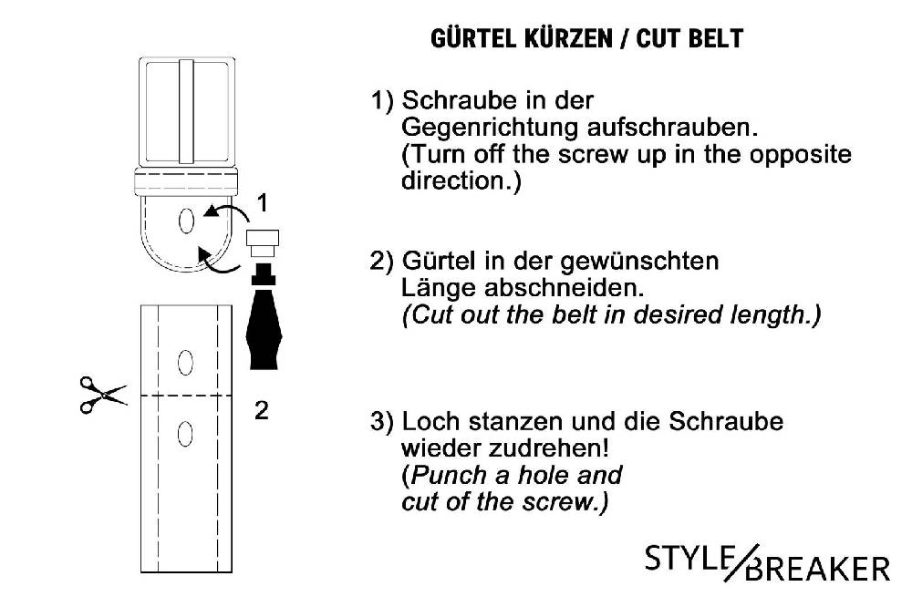 Stylebreaker Gürtel mit dunklen Stern Nieten Bis zu 50% Rabatt