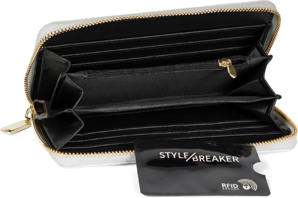 Stylebreaker Große Geldbörse mit Paisley Muster Prägung zollfrei