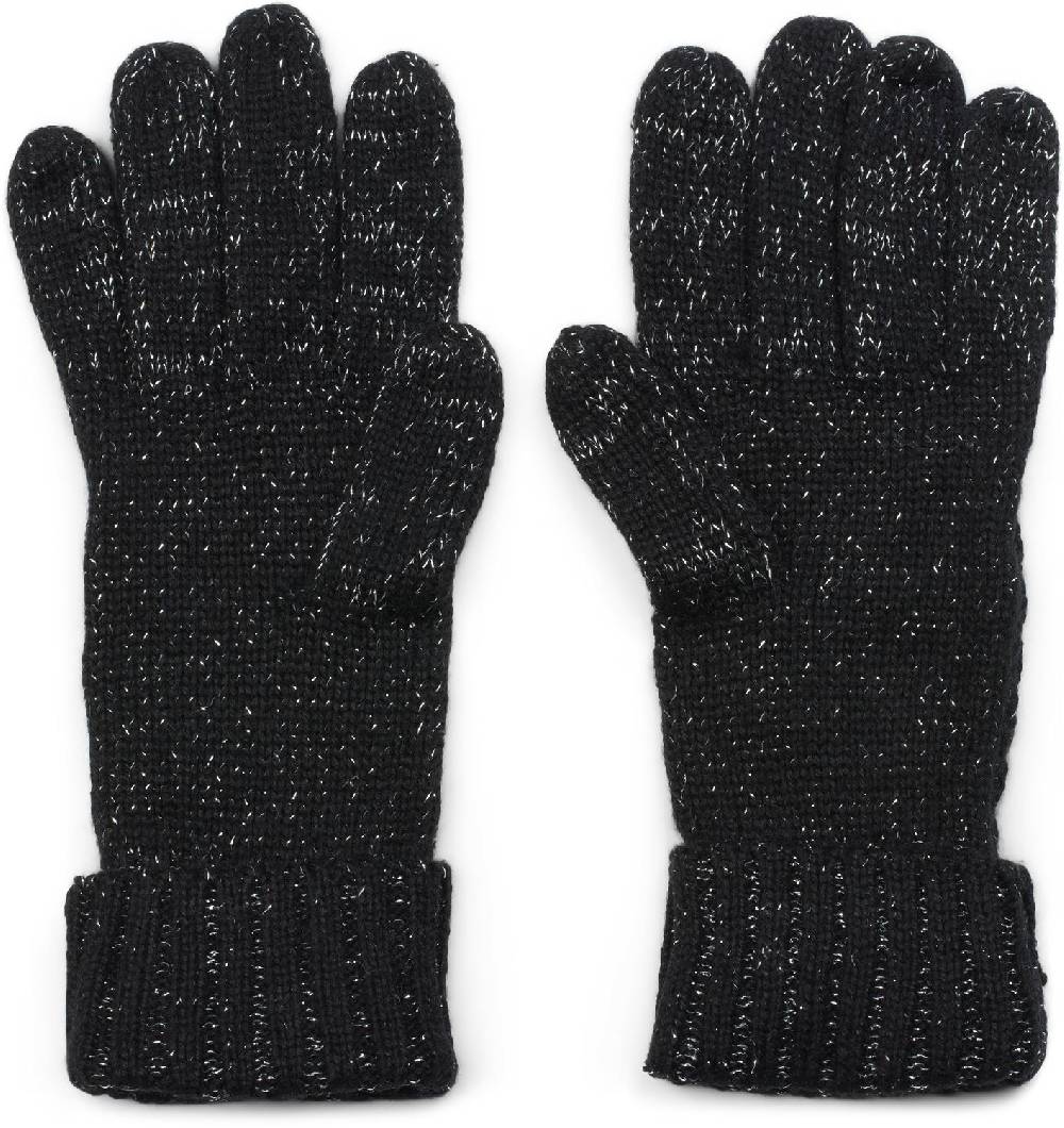Stylebreaker Strick Handschuhe mit Zopfmuster und Metallic Faden Auslauf