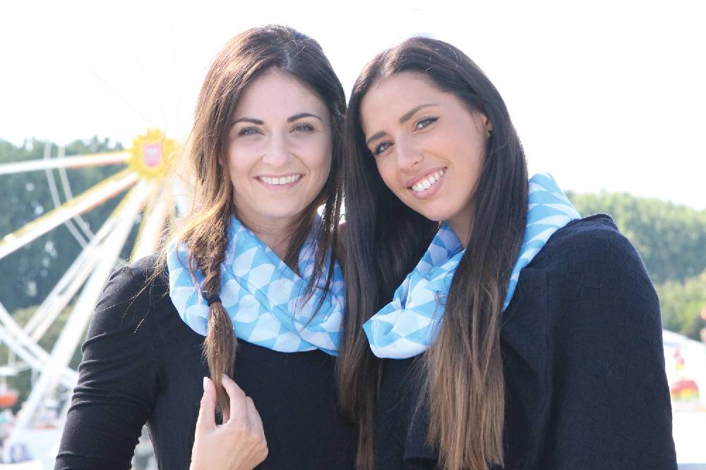 Stylebreaker Loop mit blau weißem Rauten Muster Sonderangebot