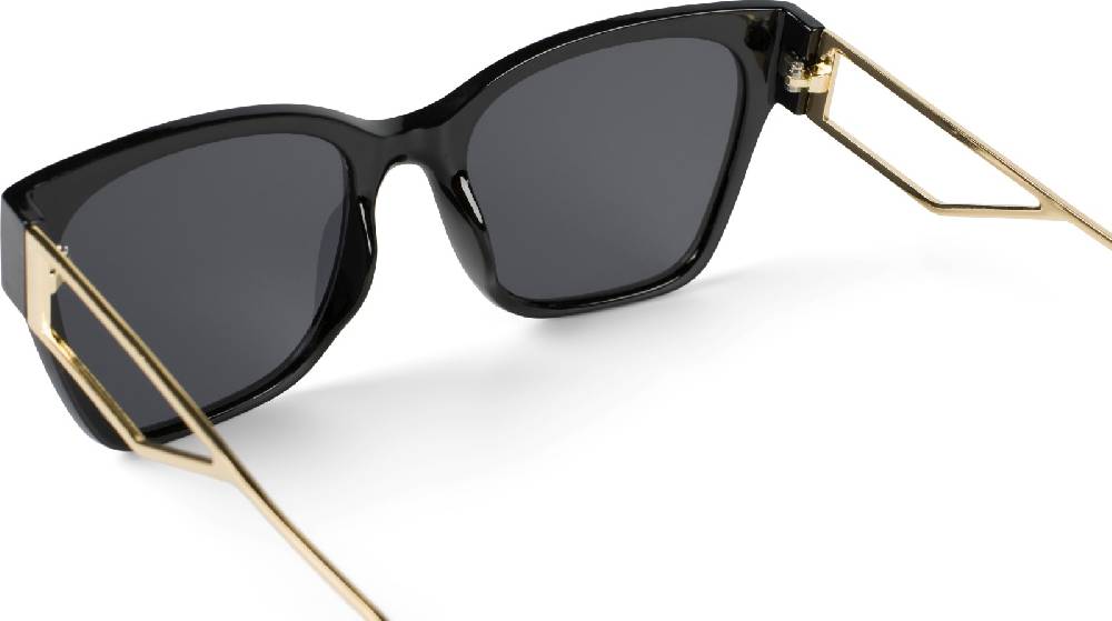 Stylebreaker Oversize Sonnenbrille mit breiten Metall Bügeln Begrenztes Angebot