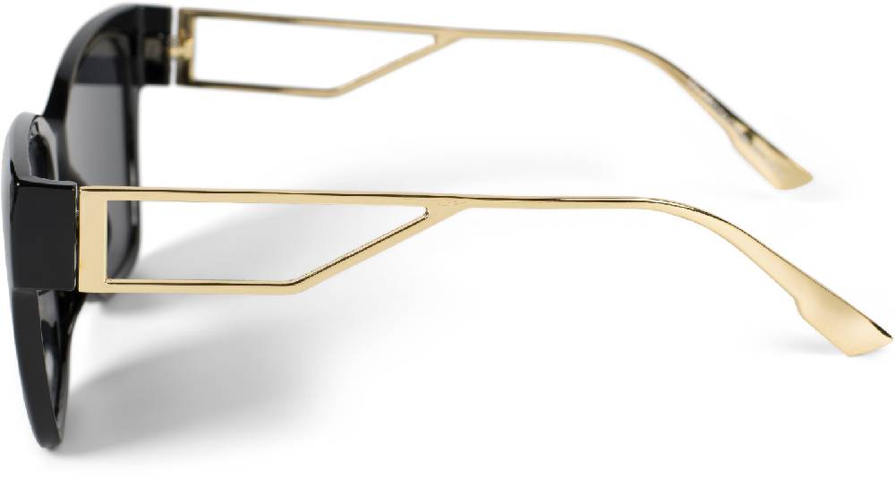 Stylebreaker Oversize Sonnenbrille mit breiten Metall Bügeln Begrenztes Angebot