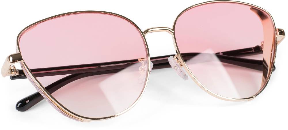 Stylebreaker Cateye Sonnenbrille mit Glitzer Side Shield Vatertagsangebot