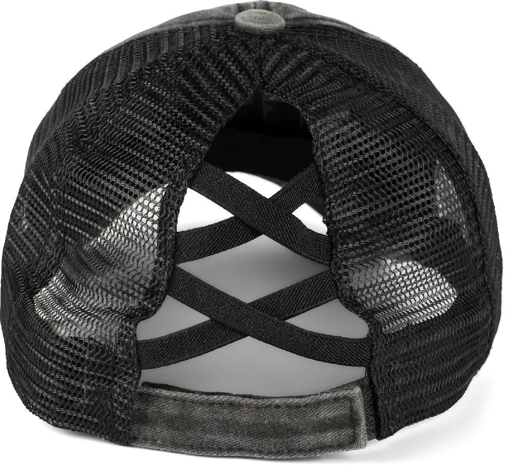 Stylebreaker Ponytail Baseball Cap Used Look mit Mesh Einsatz Exklusive Angebote