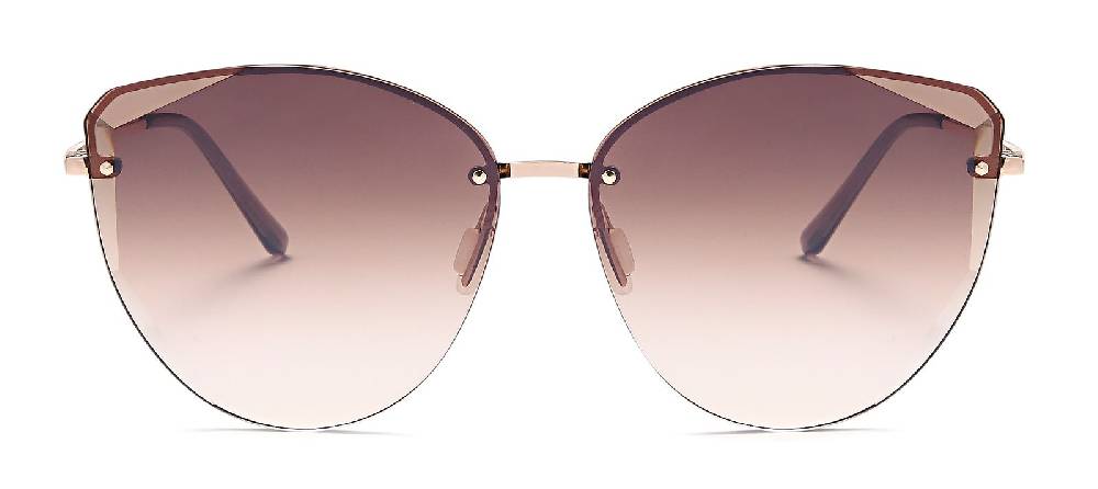 Stylebreaker Cateye Sonnenbrille Diamant Schliff Rahmenlos Letzte 3 Tage