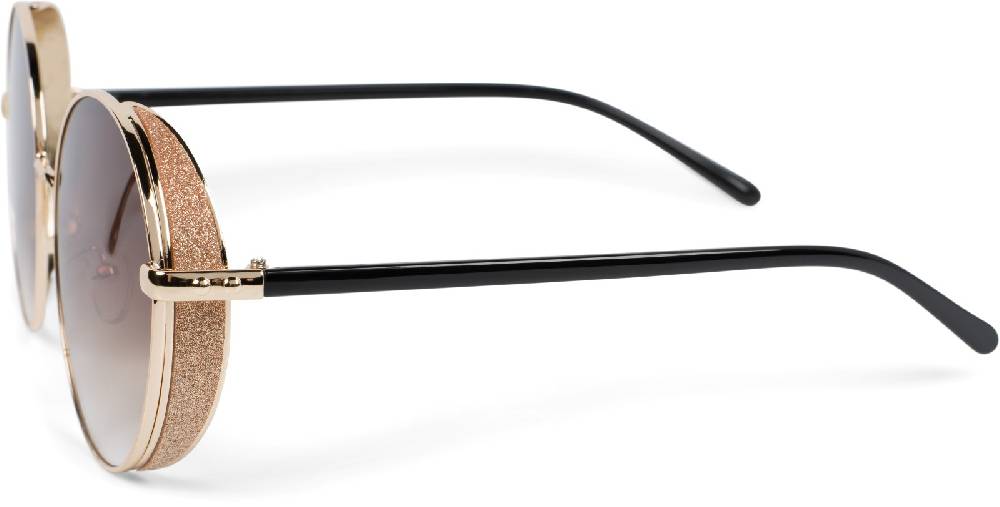 Stylebreaker Runde Sonnenbrille mit Glitzer Side Shield Zeitbegrenzte Promotion