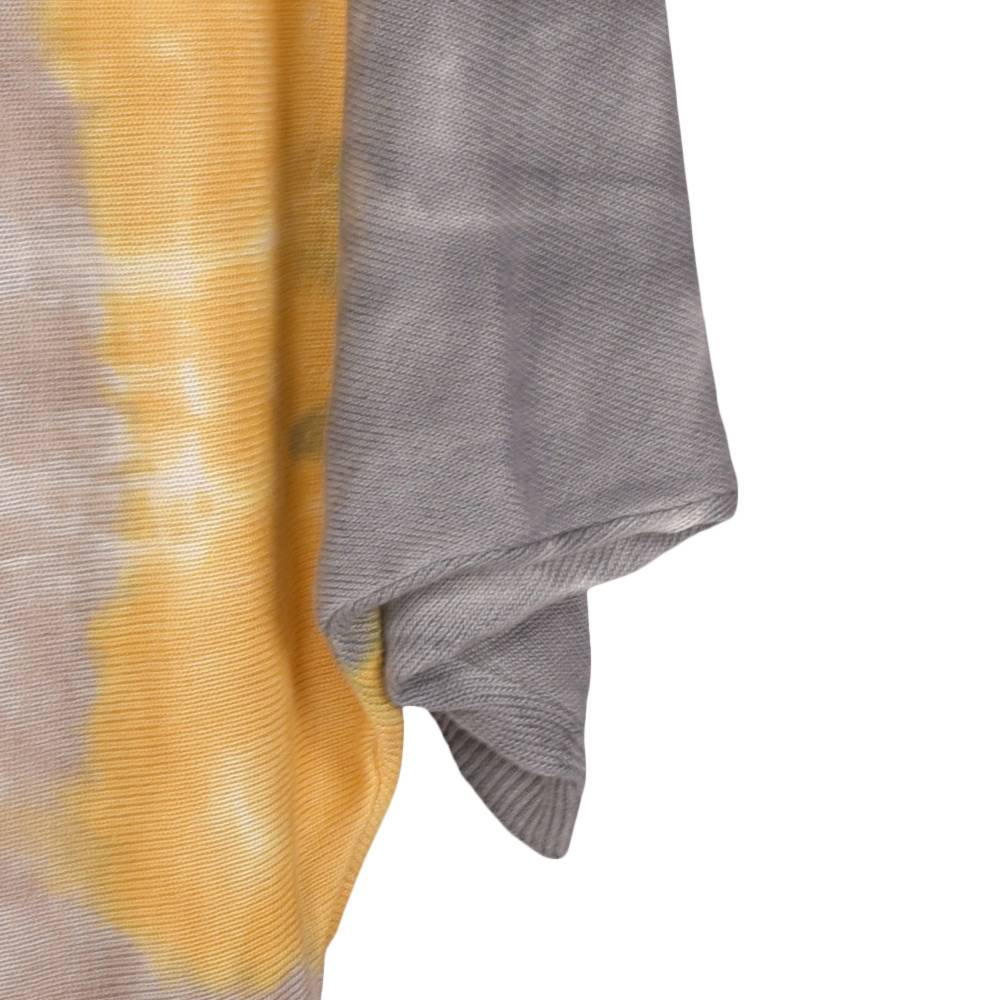 Stylebreaker Leichter Feinstrick Poncho mit Batik Muster Sonderangebot der Fabrik