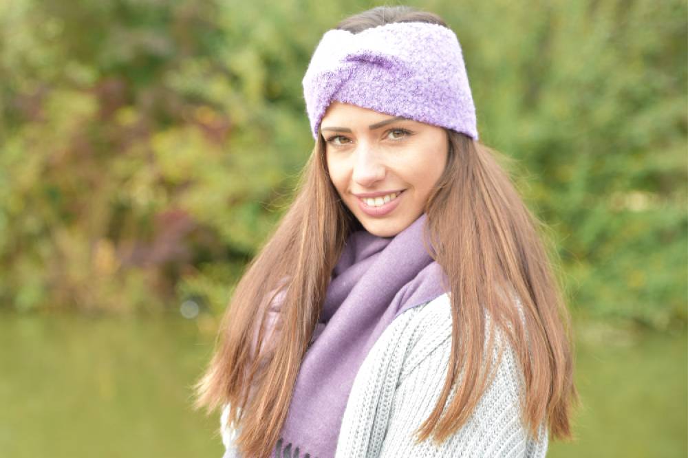 Stylebreaker Feinstrick Stirnband meliert mit Twist Knoten Super Rabatt