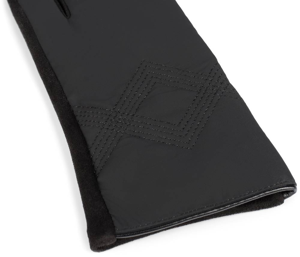 Stylebreaker Touchscreen Handschuhe Zick-Zack bestickt zollfrei