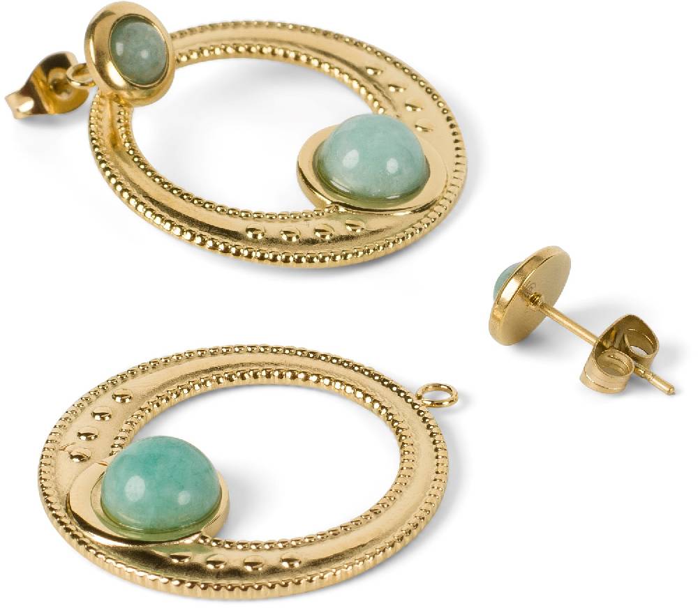 Stylebreaker 2 in 1 Statement Ohrringe mit Amulett Anhänger Verkauf