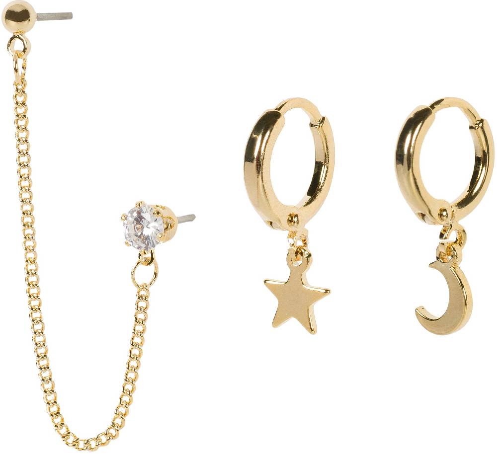 Stylebreaker 4-Teiliges Hoops und Ohrstecker Set mit Strass Meist gekauft