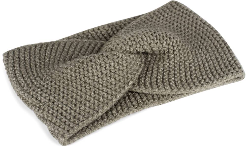 Stylebreaker Krausstrick Stirnband Twist Knoten Fabrikpreis