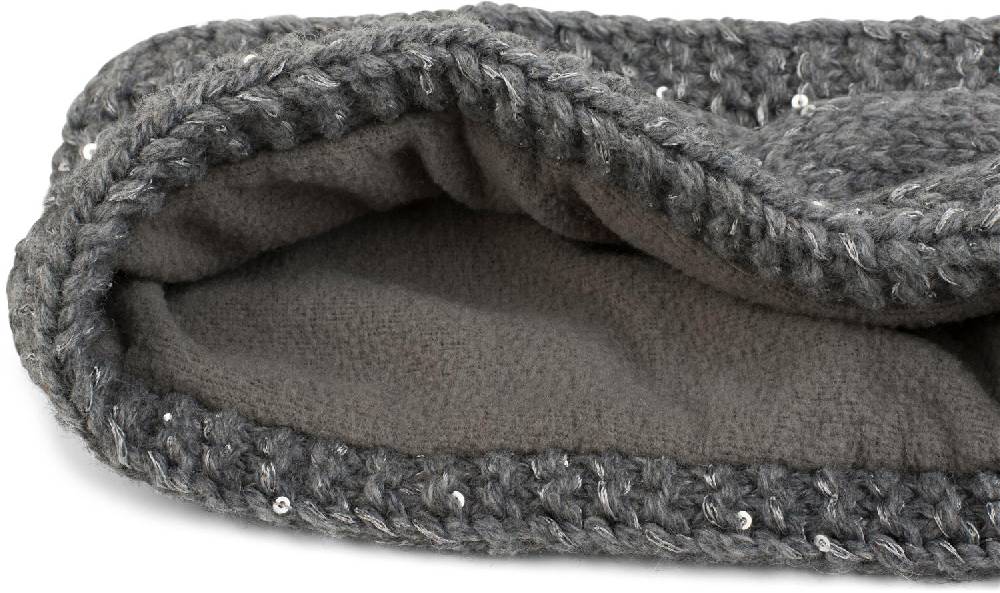 Stylebreaker Grobstrick Stirnband mit Pailletten Cyber Monday