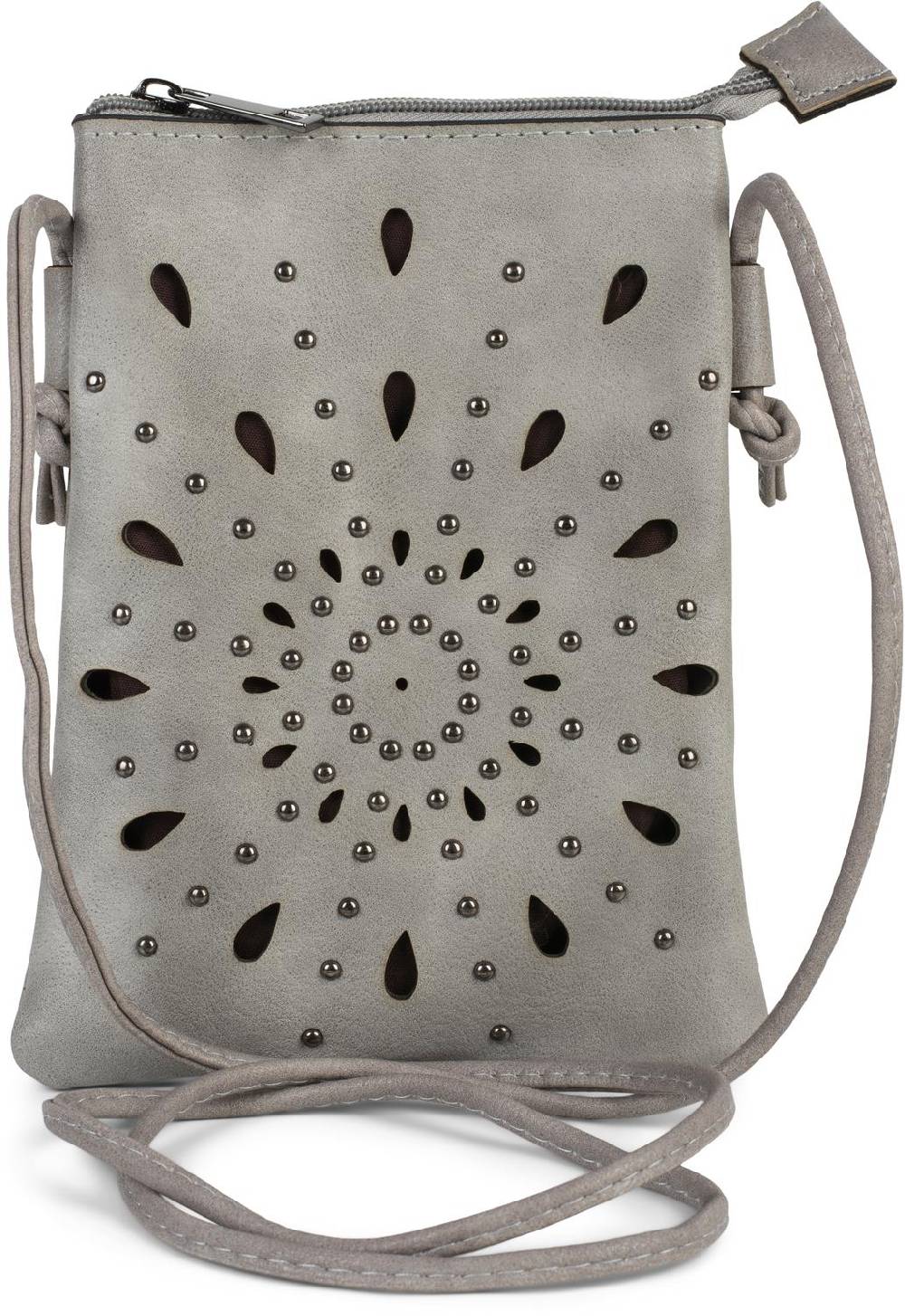 Stylebreaker Mini Umhängetasche Blumen Cutouts und Nieten Valentinstagsangebot