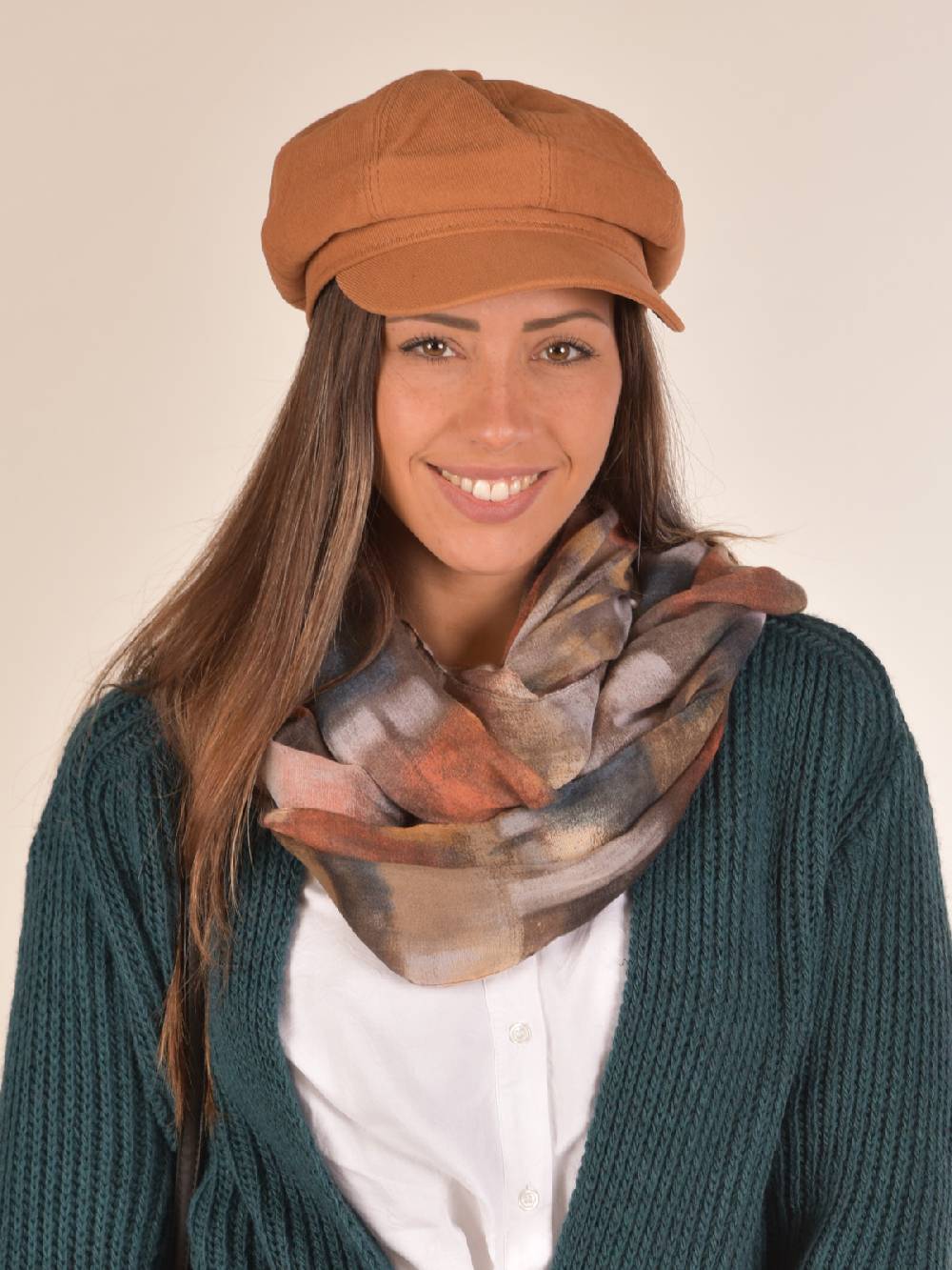 Stylebreaker Loop Schal mit buntem Pinselstrich Muster Jubiläumsangebot