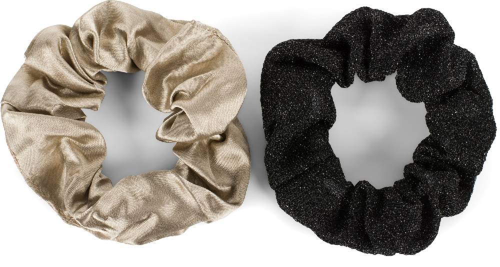 Stylebreaker 2-Teiliges Scrunchie Haargummi Set Lagerräumung