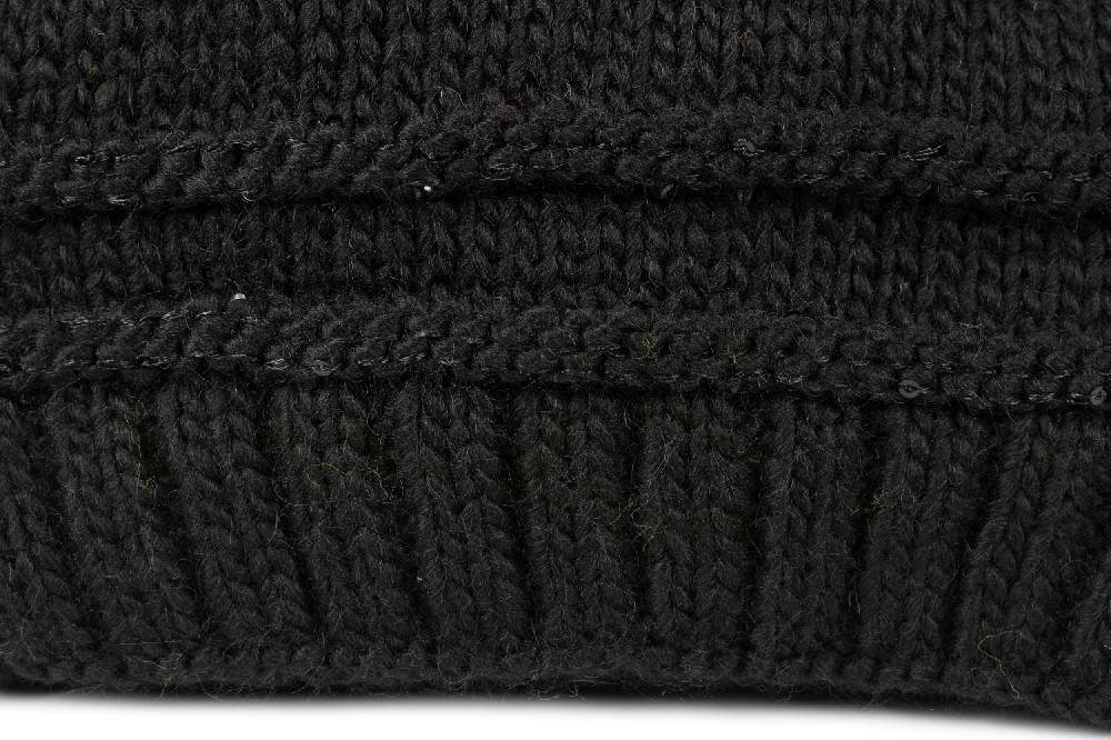 Stylebreaker Strickmütze mit Pailletten für Pferdeschwanz Bestseller