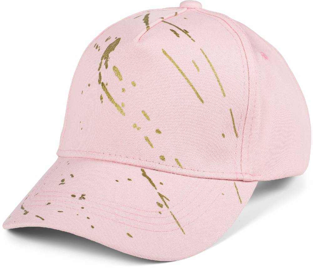 Stylebreaker Baseball Cap mit goldenen Farbspritzern VIP-Rabatte