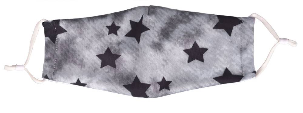 Stylebreaker Stoffmaske mit Vintage Sterne Muster Nur für heute