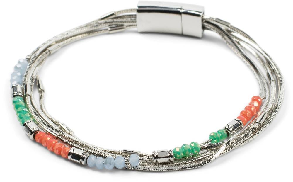 Stylebreaker Armband mit feinen Ketten und Perlen Begrenzt auf 3 Tage