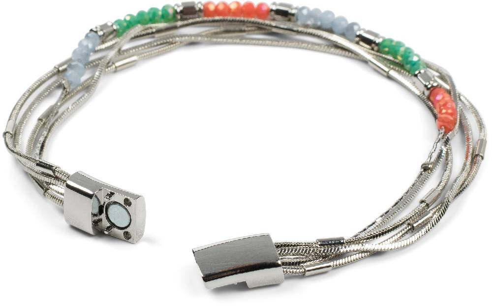 Stylebreaker Armband mit feinen Ketten und Perlen Begrenzt auf 3 Tage