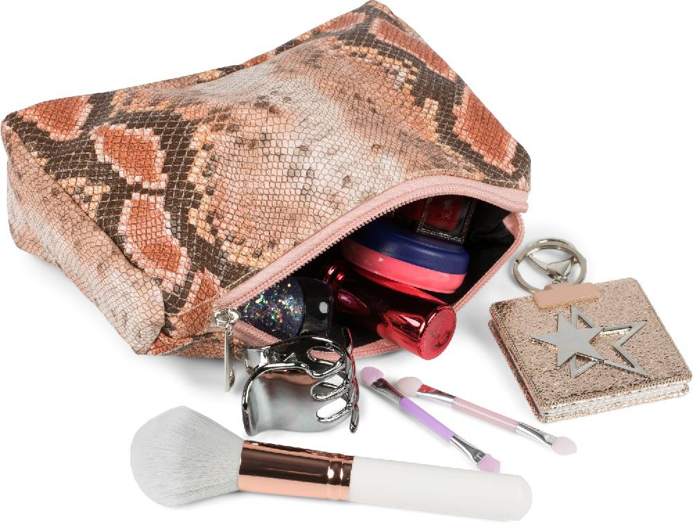 Stylebreaker Kosmetiktasche in bunter Schlangenleder Optik Hotsell