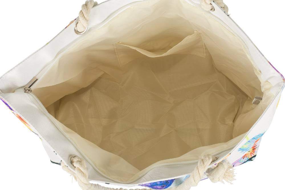 Stylebreaker Strandtasche Veilchen Muster Fabrik Onlineshop
