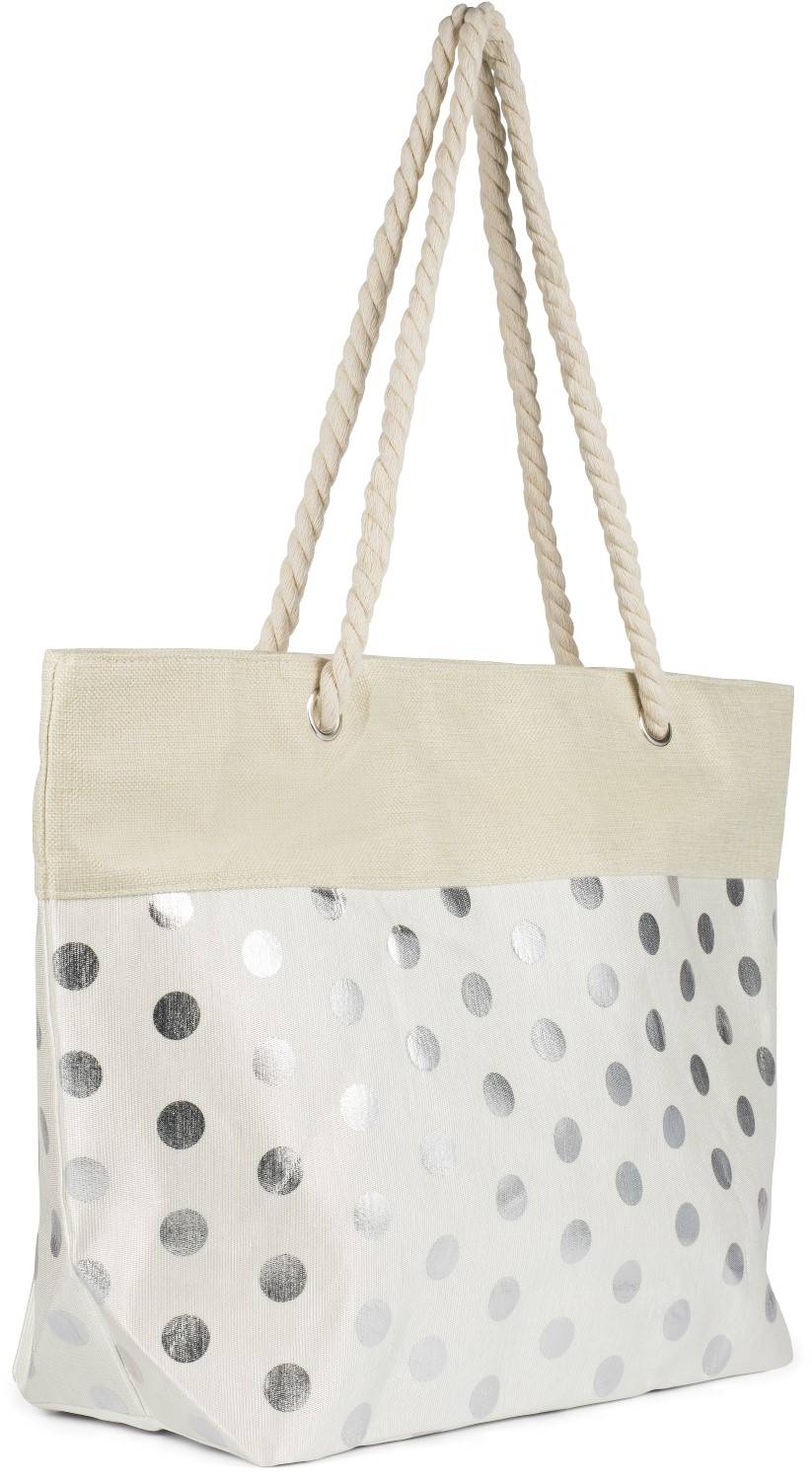 Stylebreaker Strandtasche mit metallic Punkte Rabatt