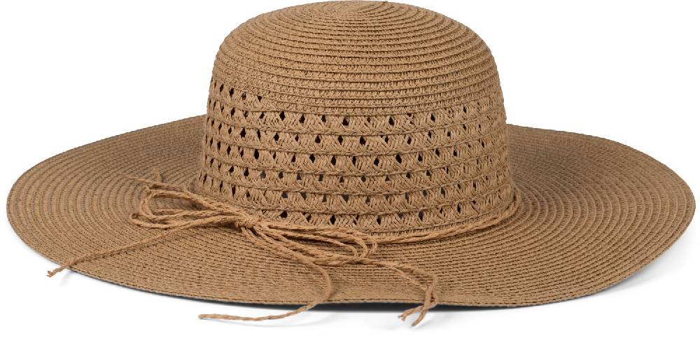 Stylebreaker Großer Sonnenhut mit Hutband und Schleife Strohhut Saisonschlussverkauf