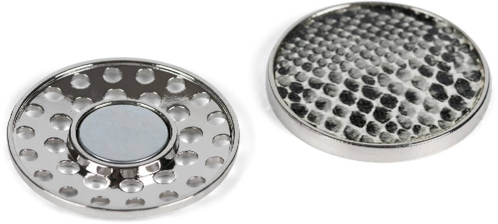 Stylebreaker Runde Magnet Brosche mit Schlangen Muster Heißer Verkauf