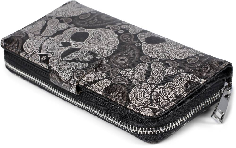 Stylebreaker Große Geldbörse mit Totenkopf Paisley Print Top Angebot