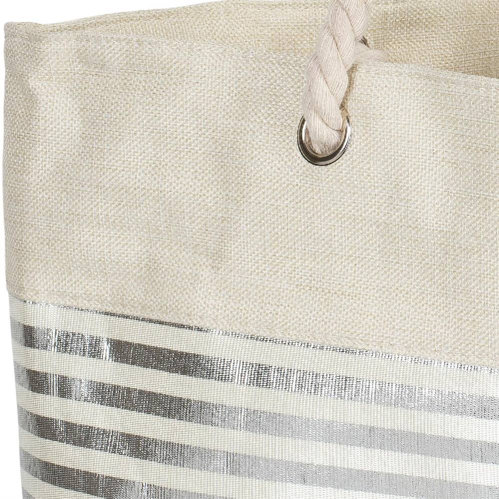 Stylebreaker Strandtasche mit metallic Streifen Blitzangebot