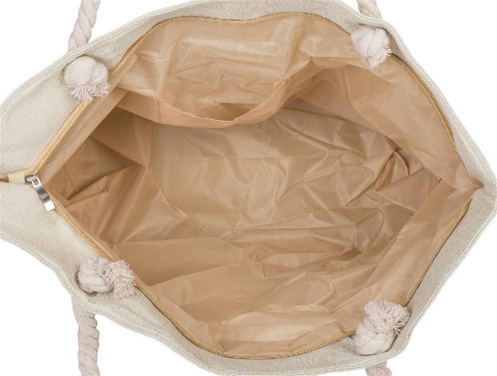 Stylebreaker Strandtasche mit metallic Streifen Blitzangebot