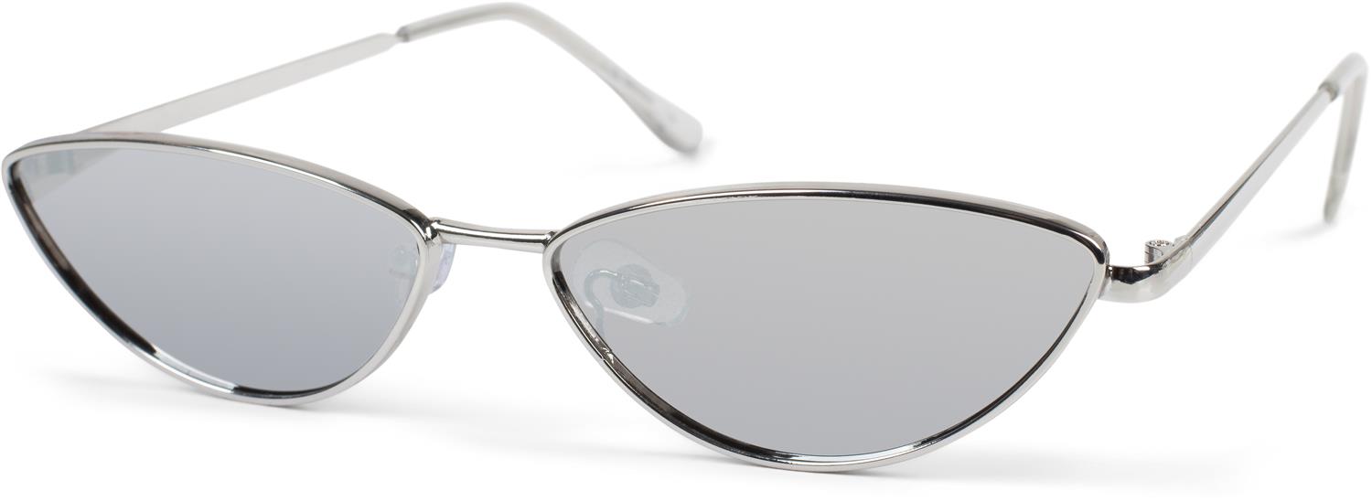 Stylebreaker Schmale Cateye Sonnenbrille mit Metallrahmen Große Rabatte