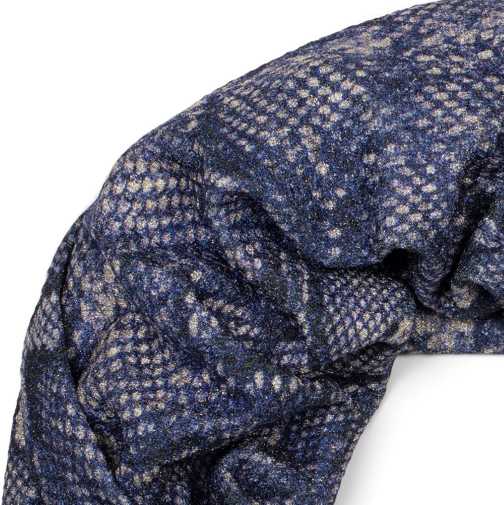 Stylebreaker Loop Schal Glitzer Schlangen Muster Neuheiten